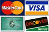 We accept Visa, Mastercard, American Express, Discover